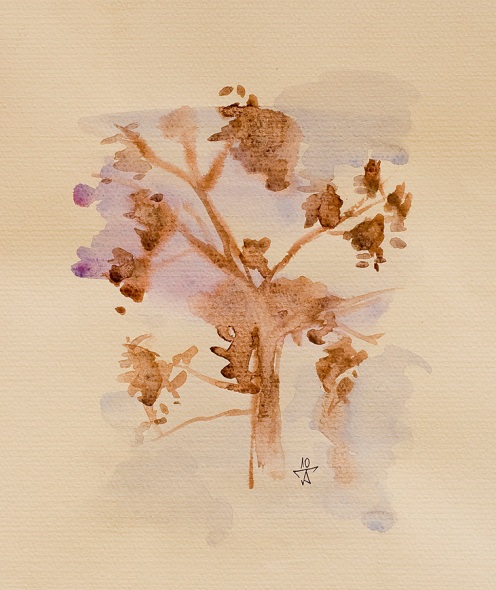 tree quick watercolor
